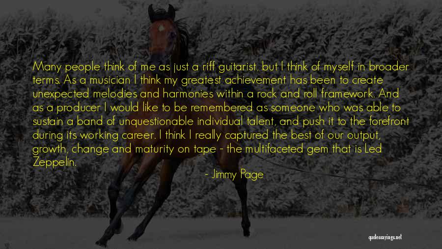 A Career Change Quotes By Jimmy Page A Career Change Quotes By Jimmy Page