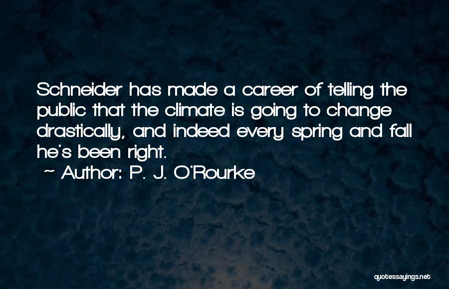 A Career Change Quotes By P. J. O'Rourke