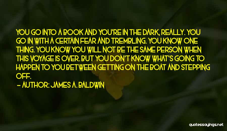 A Certain Person Quotes By James A. Baldwin