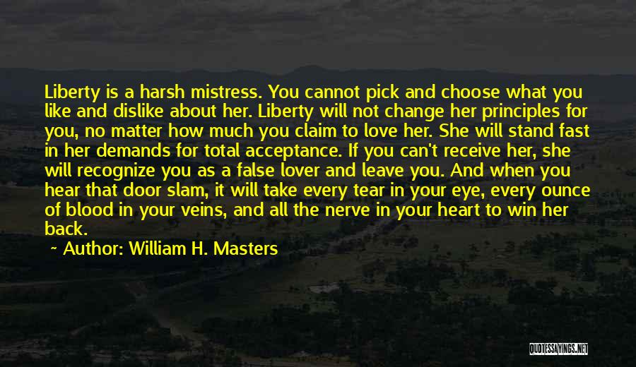 A Change In Love Quotes By William H. Masters