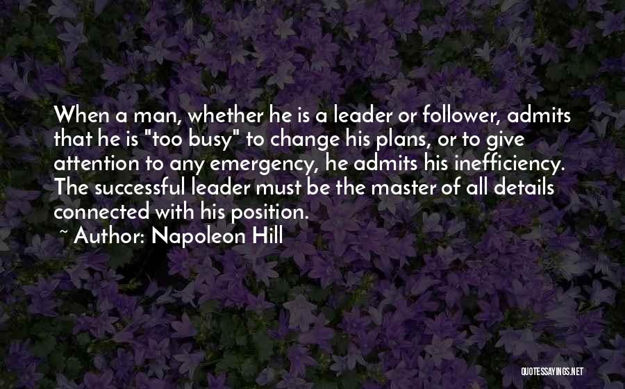 A Change Of Plans Quotes By Napoleon Hill