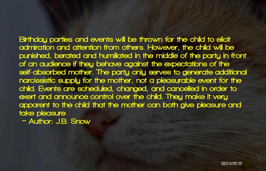 A Child Birthday Quotes By J.B. Snow