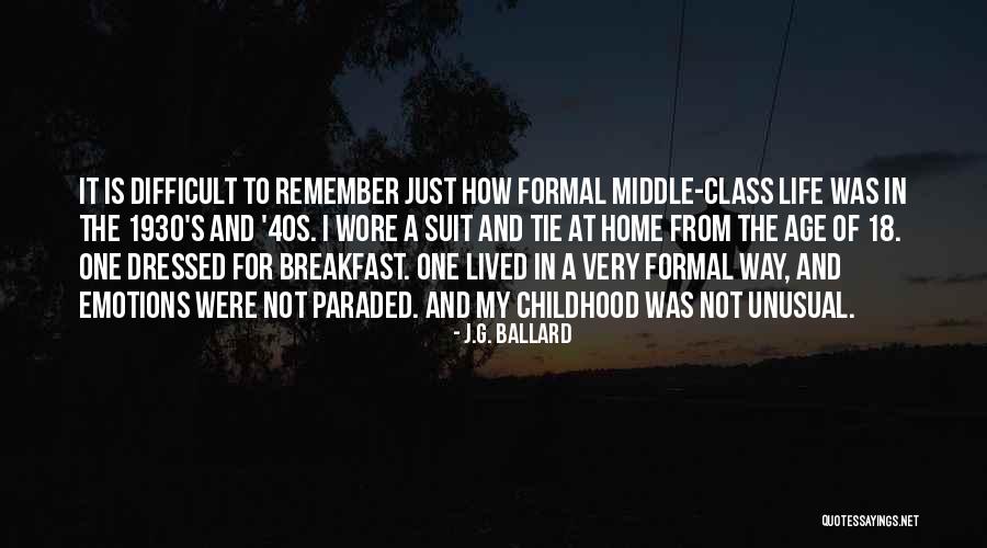 A Childhood Home Quotes By J.G. Ballard A Childhood Home Quotes By J.G. Ballard