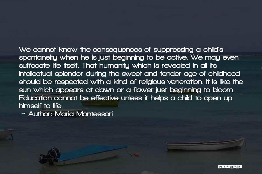 A Child's Education Quotes By Maria Montessori