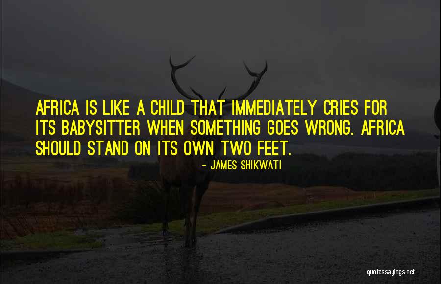 A Child's Feet Quotes By James Shikwati