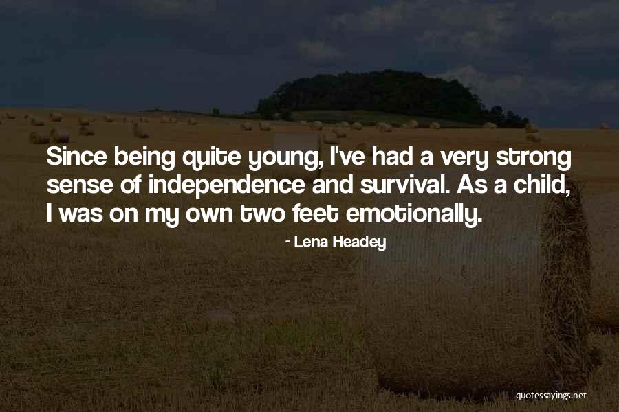 A Child's Feet Quotes By Lena Headey