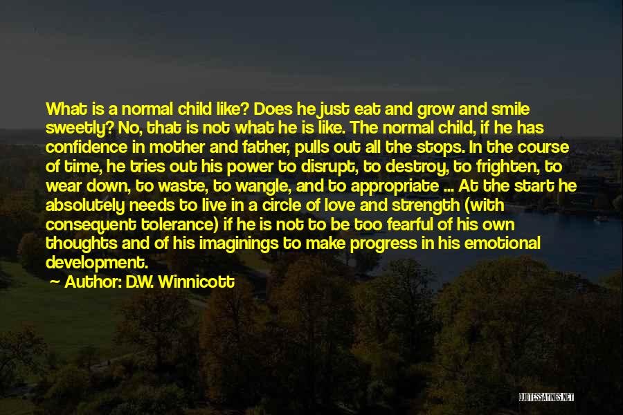 A Child's Love For Their Father Quotes By D.W. Winnicott