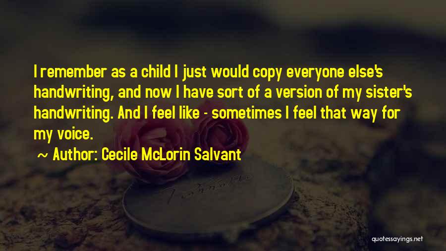 A Child's Voice Quotes By Cecile McLorin Salvant