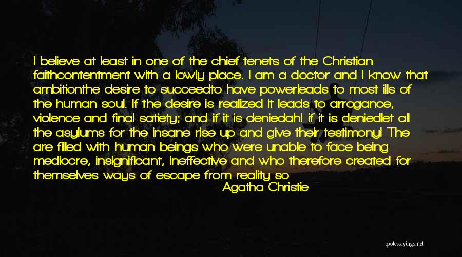 A Christian Testimony Quotes By Agatha Christie A Christian Testimony Quotes By Agatha Christie