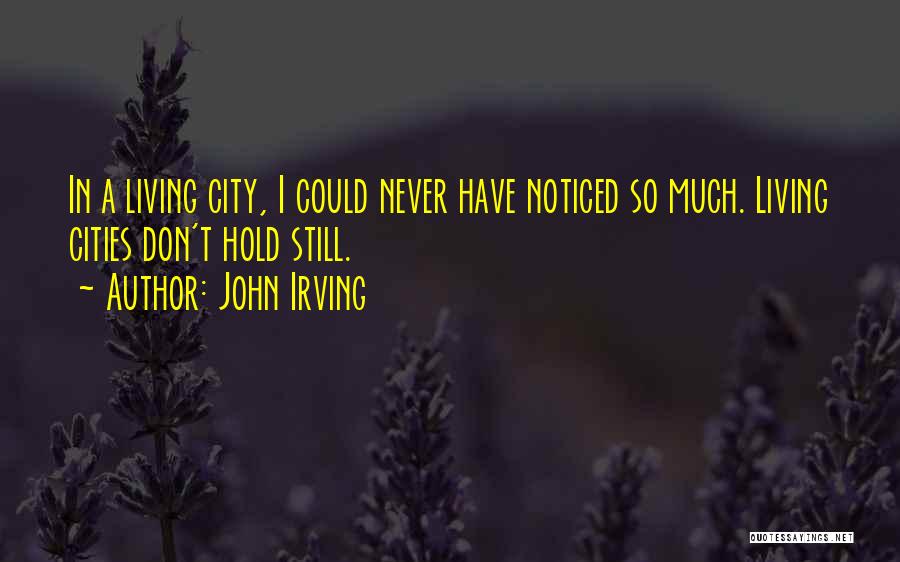 A City Quotes By John Irving