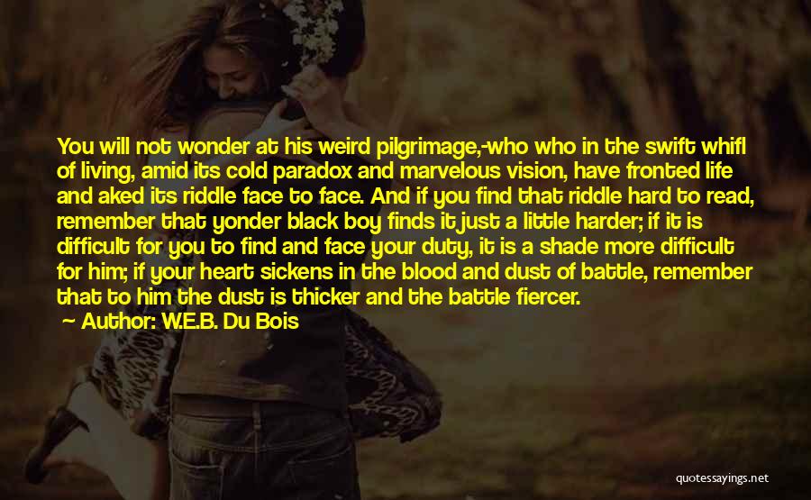 A Cold Heart Quotes By W.E.B. Du Bois