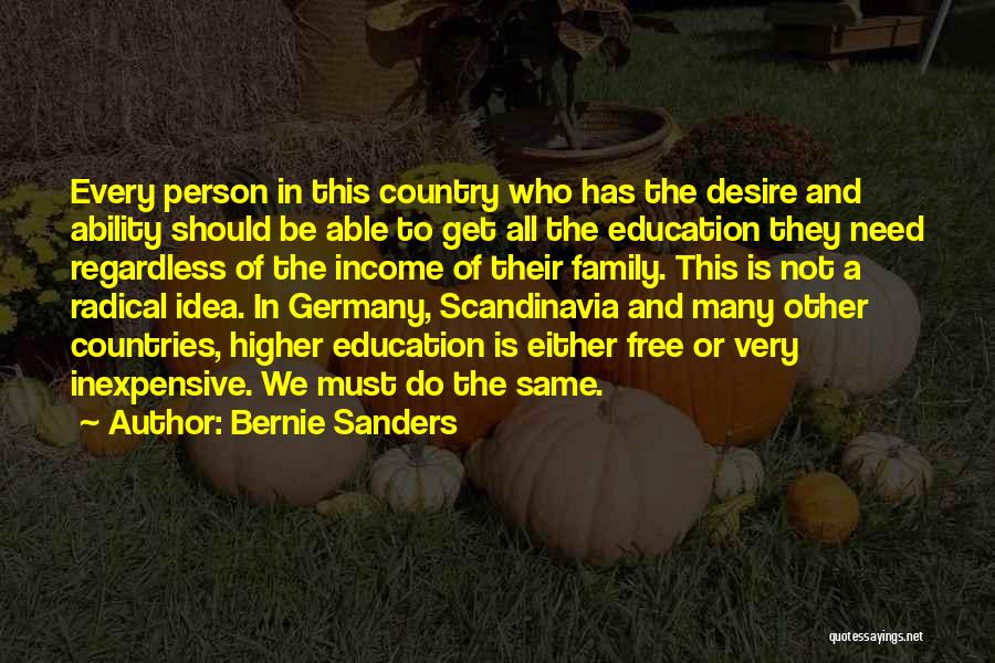 A College Education Quotes By Bernie Sanders