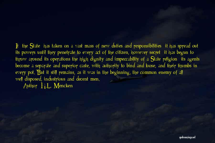 A Common Enemy Quotes By H.L. Mencken