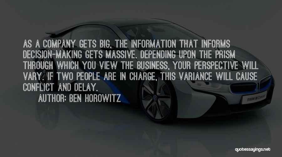 A Company Quotes By Ben Horowitz