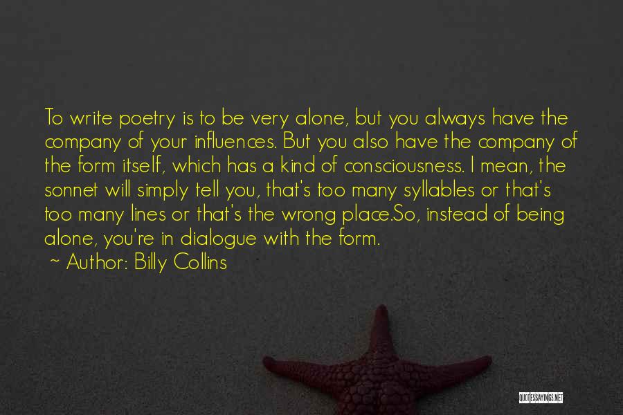 A Company Quotes By Billy Collins