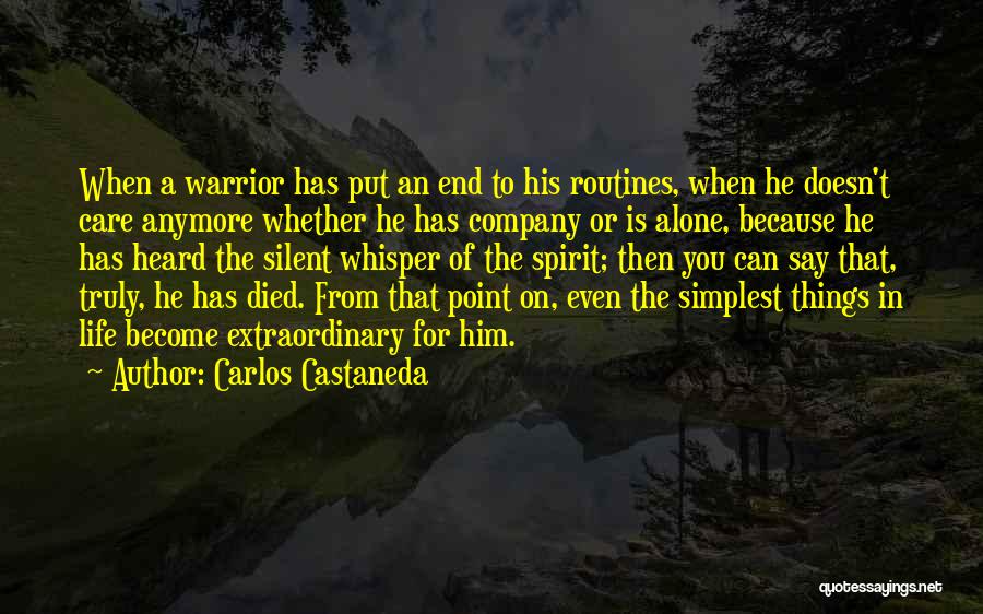 A Company Quotes By Carlos Castaneda