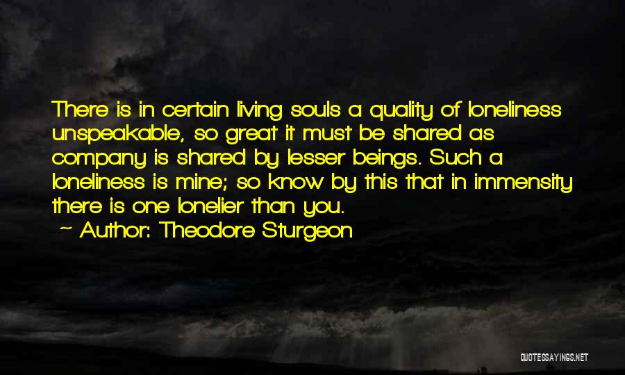 A Company Quotes By Theodore Sturgeon