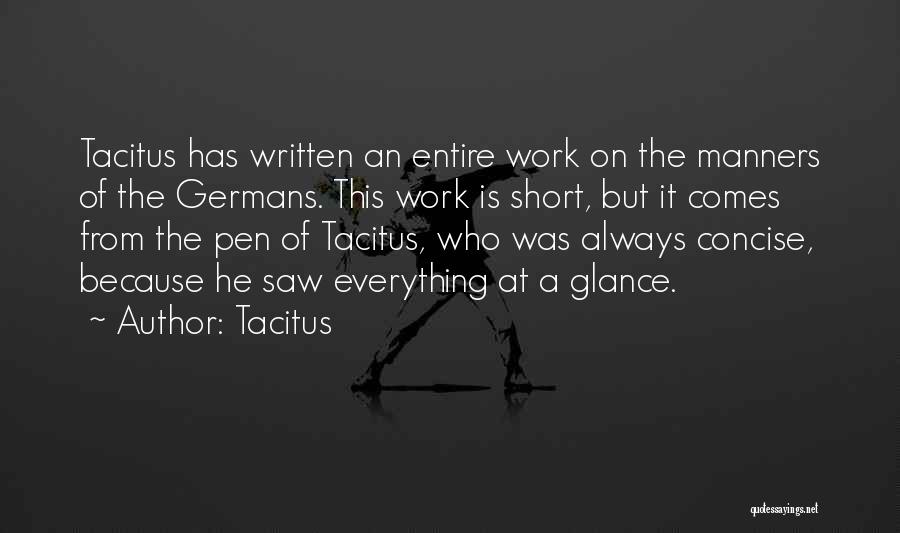 A Concise Quotes By Tacitus