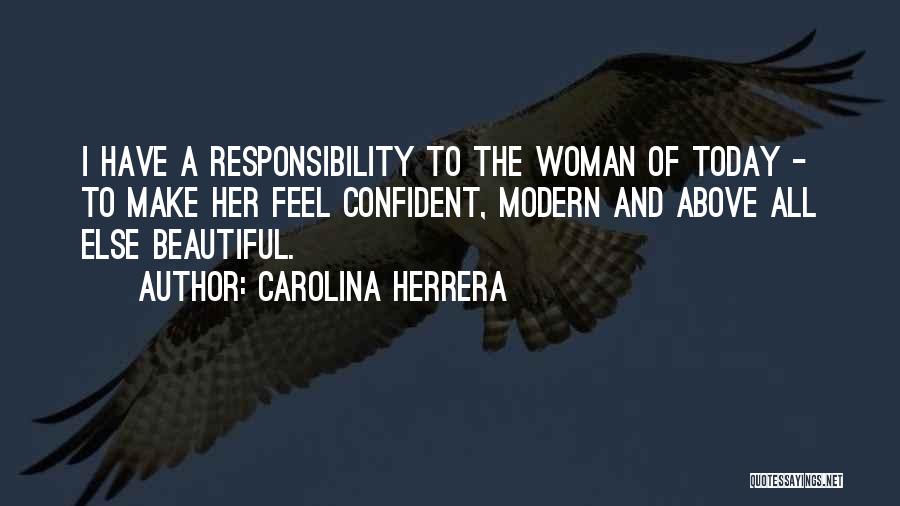 A Confident Woman Quotes By Carolina Herrera