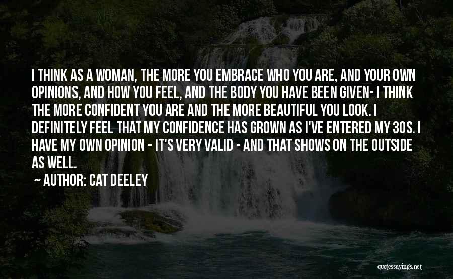 A Confident Woman Quotes By Cat Deeley