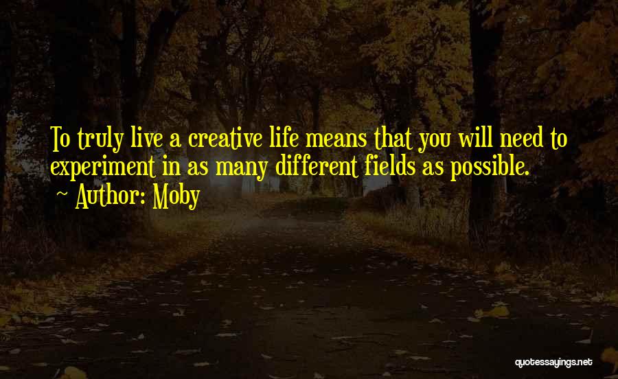 A Creative Life Quotes By Moby