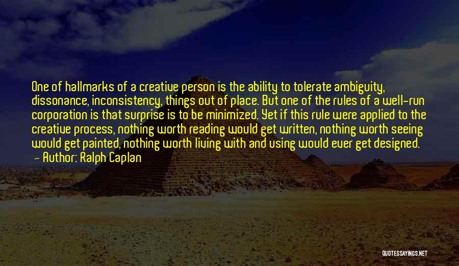 A Creative Person Quotes By Ralph Caplan