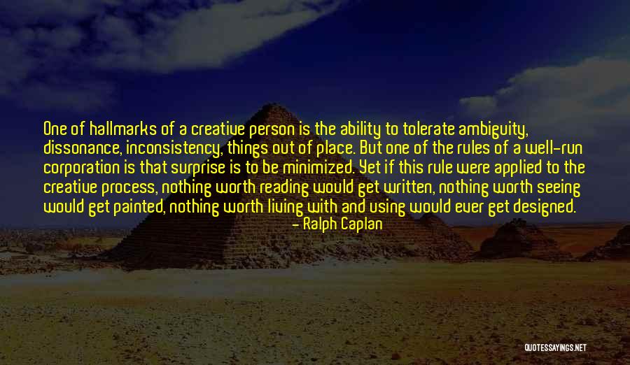 A Creative Person Quotes By Ralph Caplan