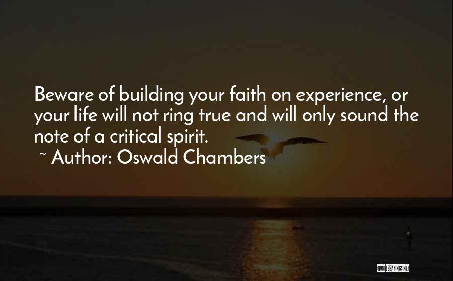 A Critical Spirit Quotes By Oswald Chambers