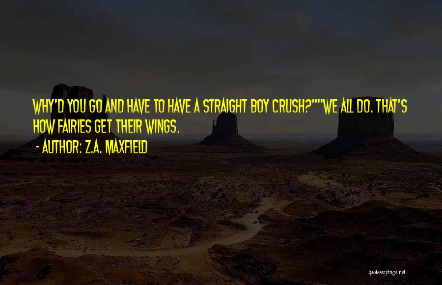 A Crush On A Boy Quotes By Z.A. Maxfield