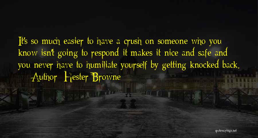 A Crush On Someone Quotes By Hester Browne