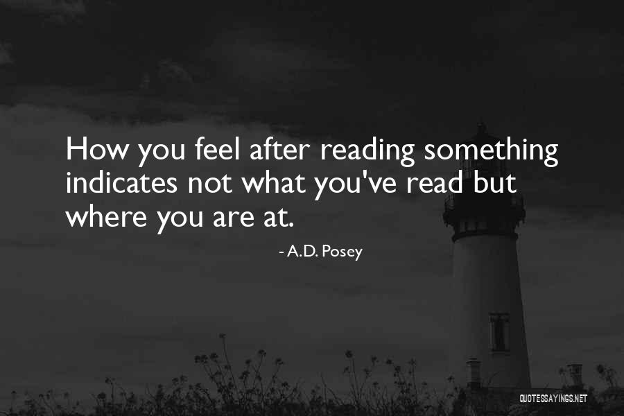 A.D. Posey Quotes 2060273 A.D. Posey Quotes 2060273
