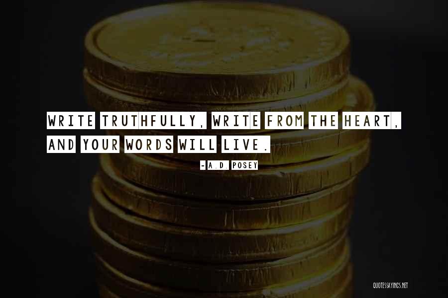 A.D. Posey Quotes 492413 A.D. Posey Quotes 492413