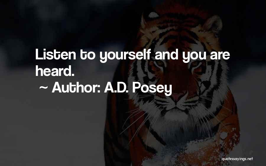 A.D. Posey Quotes 825923
