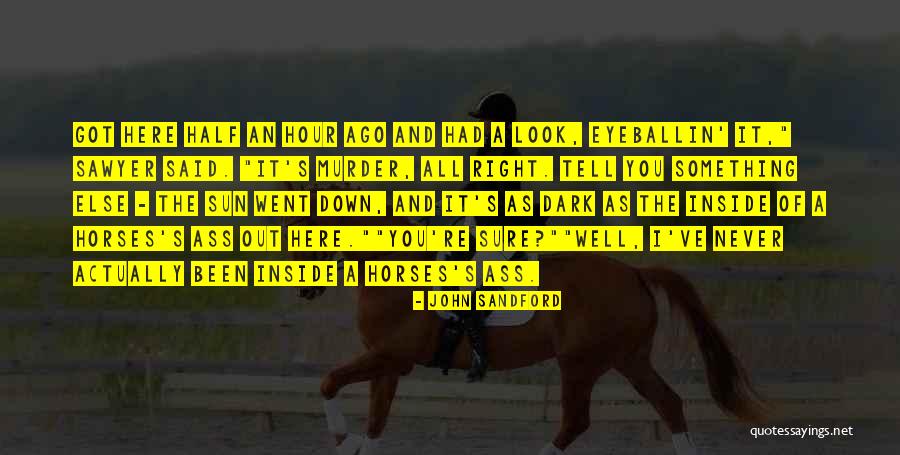 A Dark Horse Quotes By John Sandford A Dark Horse Quotes By John Sandford