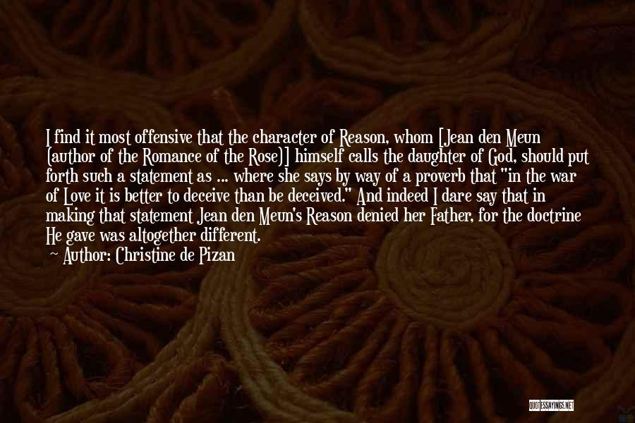 A Daughter's Betrayal Quotes By Christine De Pizan