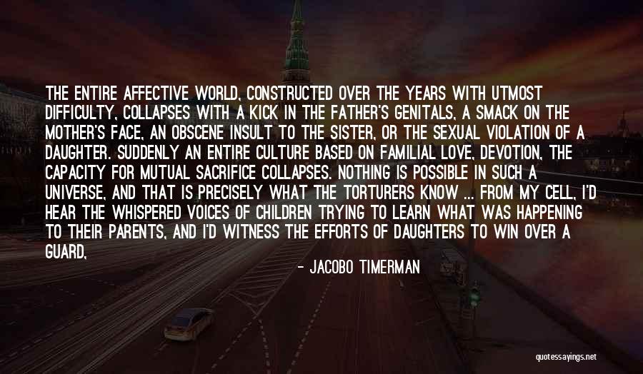 A Daughter's Love For Her Parents Quotes By Jacobo Timerman