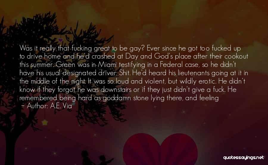 A Day At A Time Quotes By A.E. Via