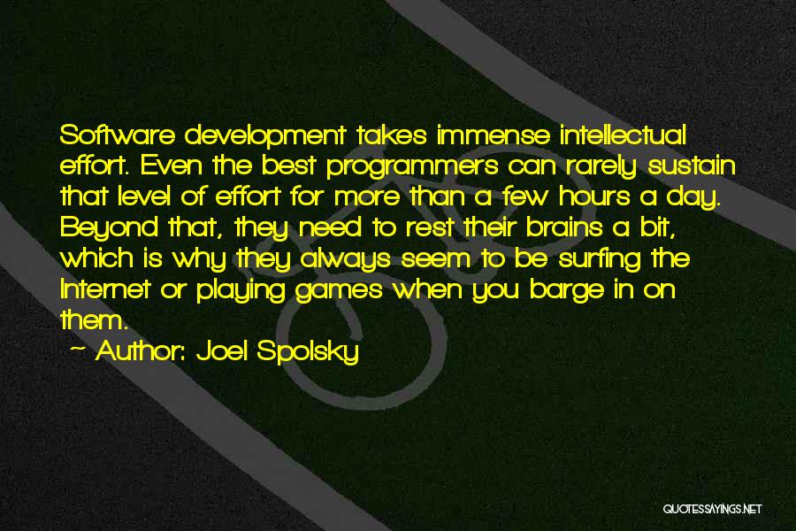A Day Of Rest Quotes By Joel Spolsky