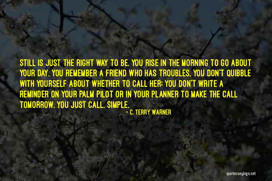 A Day To Remember Quotes By C. Terry Warner