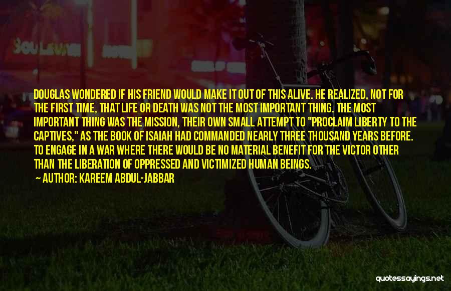 A Death Of A Best Friend Quotes By Kareem Abdul-Jabbar