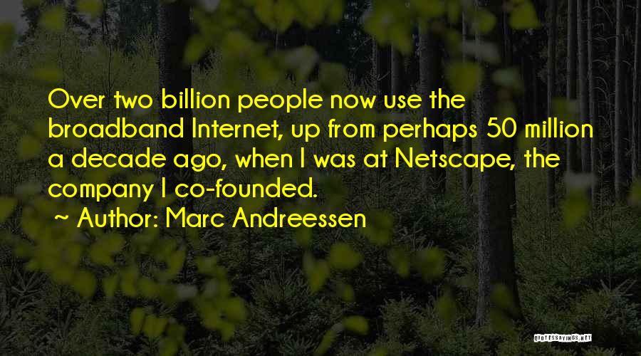 A Decade Ago Quotes By Marc Andreessen