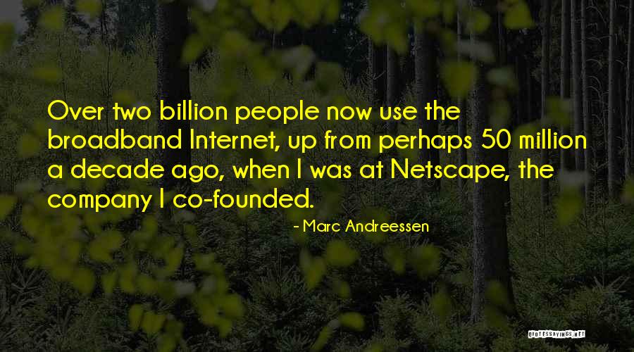 A Decade Ago Quotes By Marc Andreessen