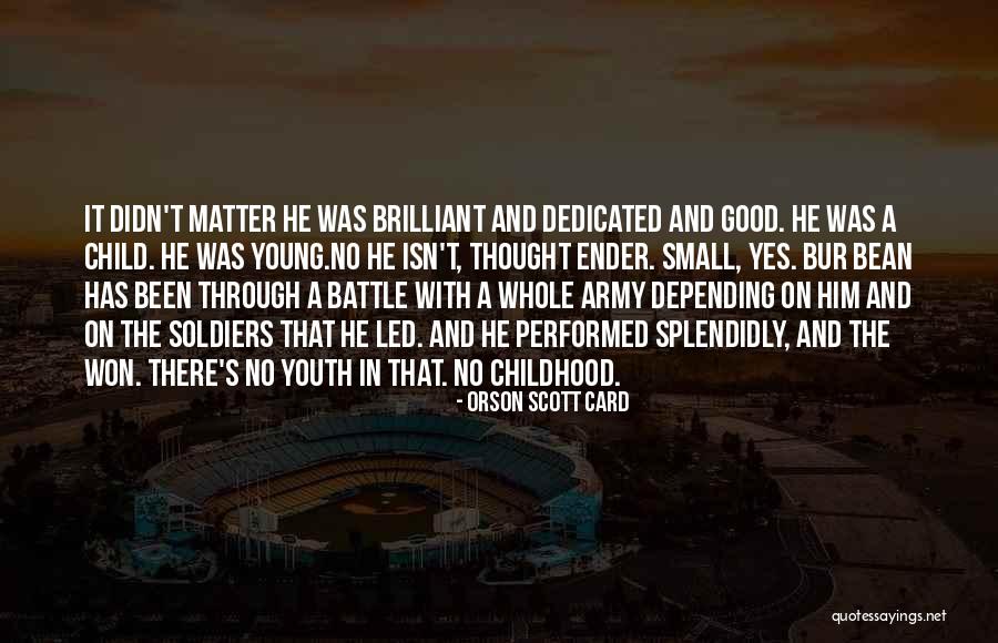A Dedicated Life Quotes By Orson Scott Card A Dedicated Life Quotes By Orson Scott Card