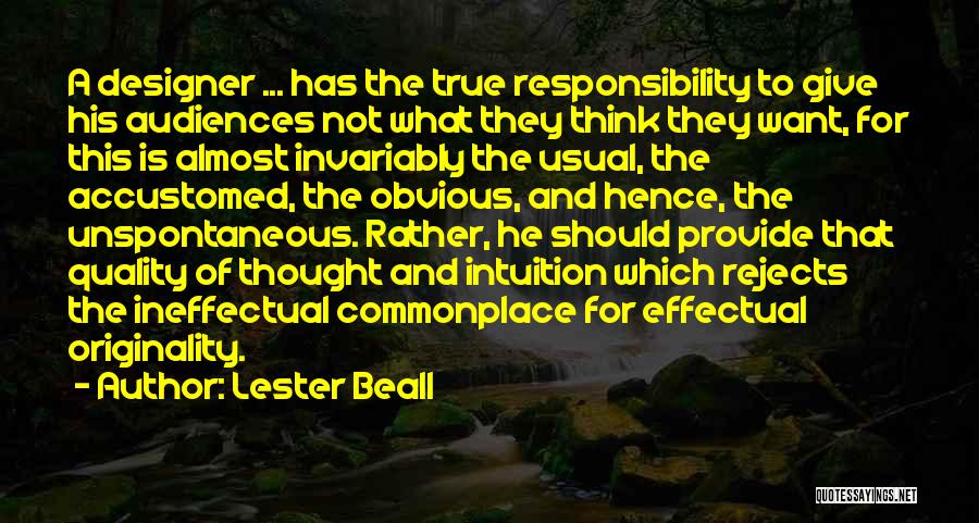 A Designer Quotes By Lester Beall