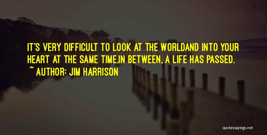 A Difficult Time In Life Quotes By Jim Harrison