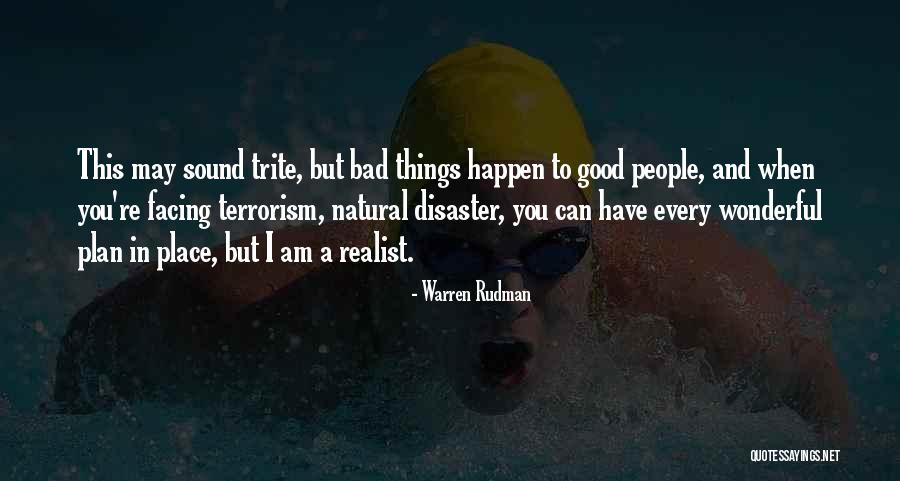 A Disaster And Good People Quotes By Warren Rudman