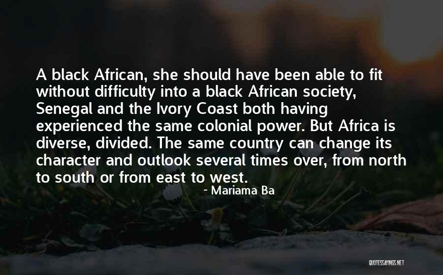 A Divided Country Quotes By Mariama Ba A Divided Country Quotes By Mariama Ba