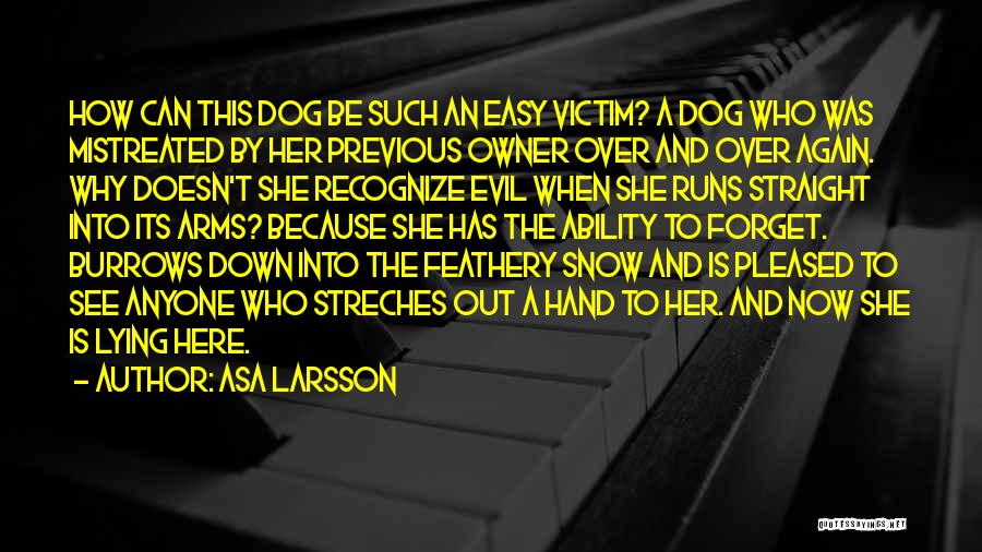 A Dog And Owner Quotes By Asa Larsson