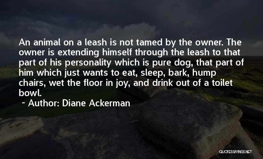 A Dog And Owner Quotes By Diane Ackerman