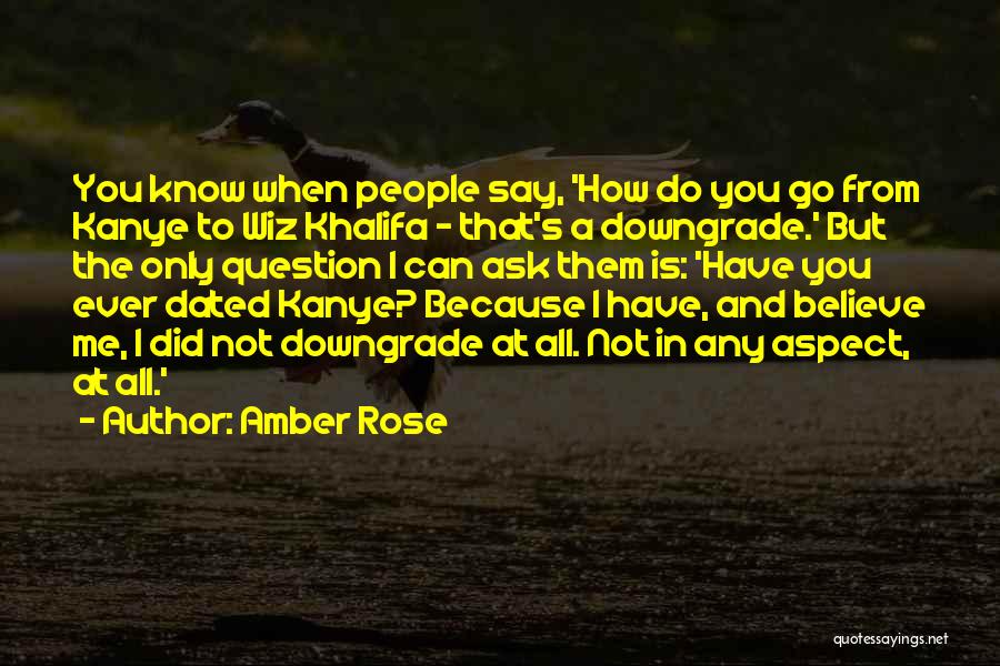 A Downgrade Quotes By Amber Rose